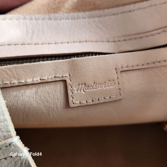 Madewell Medium Transport Tote Natural Light Tan/Beige - Picture 4 of 8